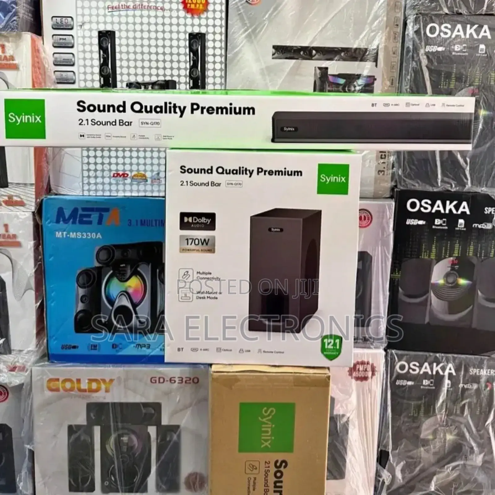 ➣Syinix Sound Bar Real Soundtrack 100%Real ➜Free Delivery