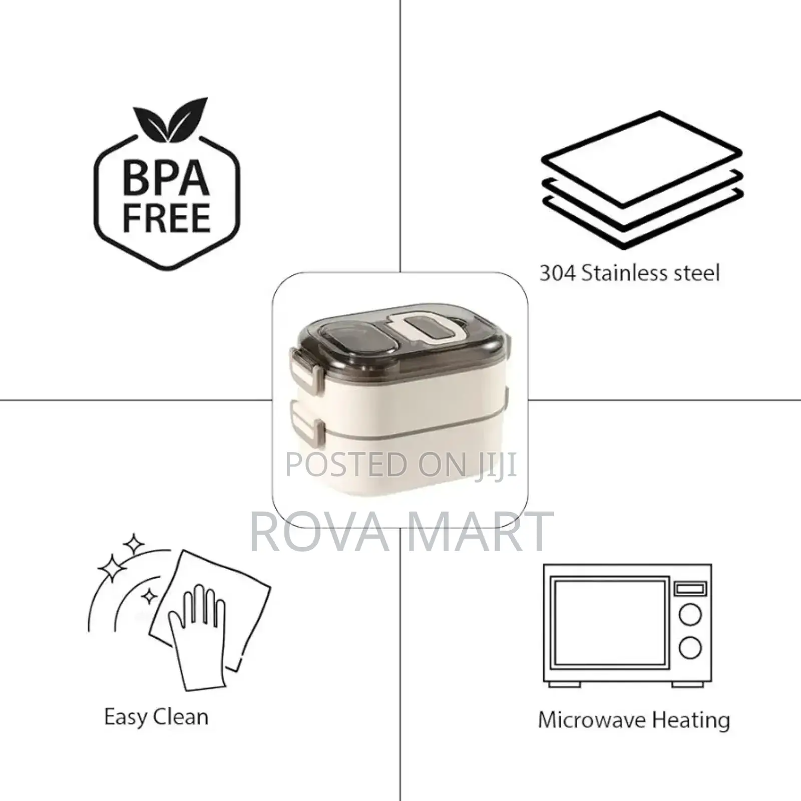 Little Surprise Box Double Storey Stainless Steel Lunch Box