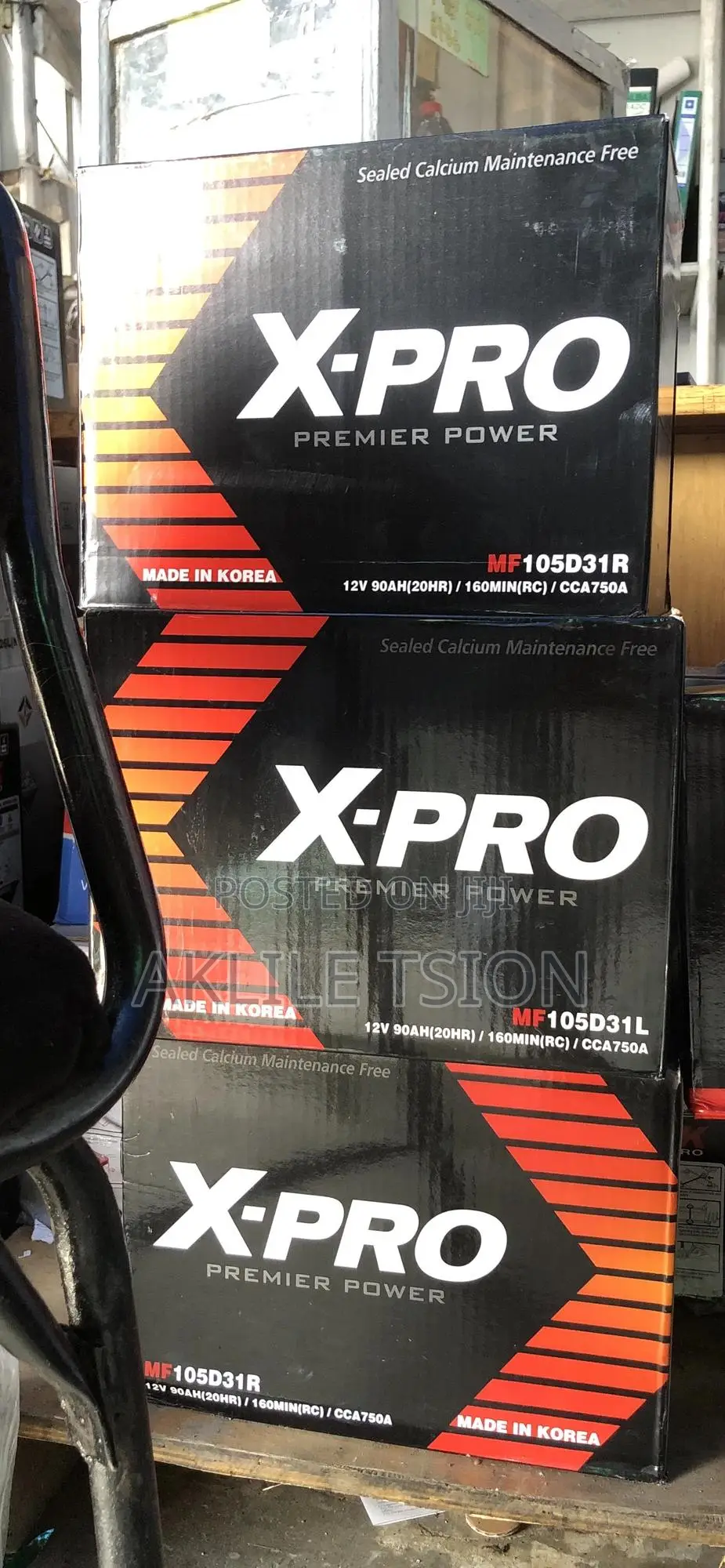 Car Battery X-pro 45,55,60,70,90ah