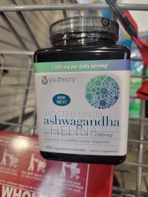 Youtheory Ashwagandha 180 Vegetarian Capsules From Usa