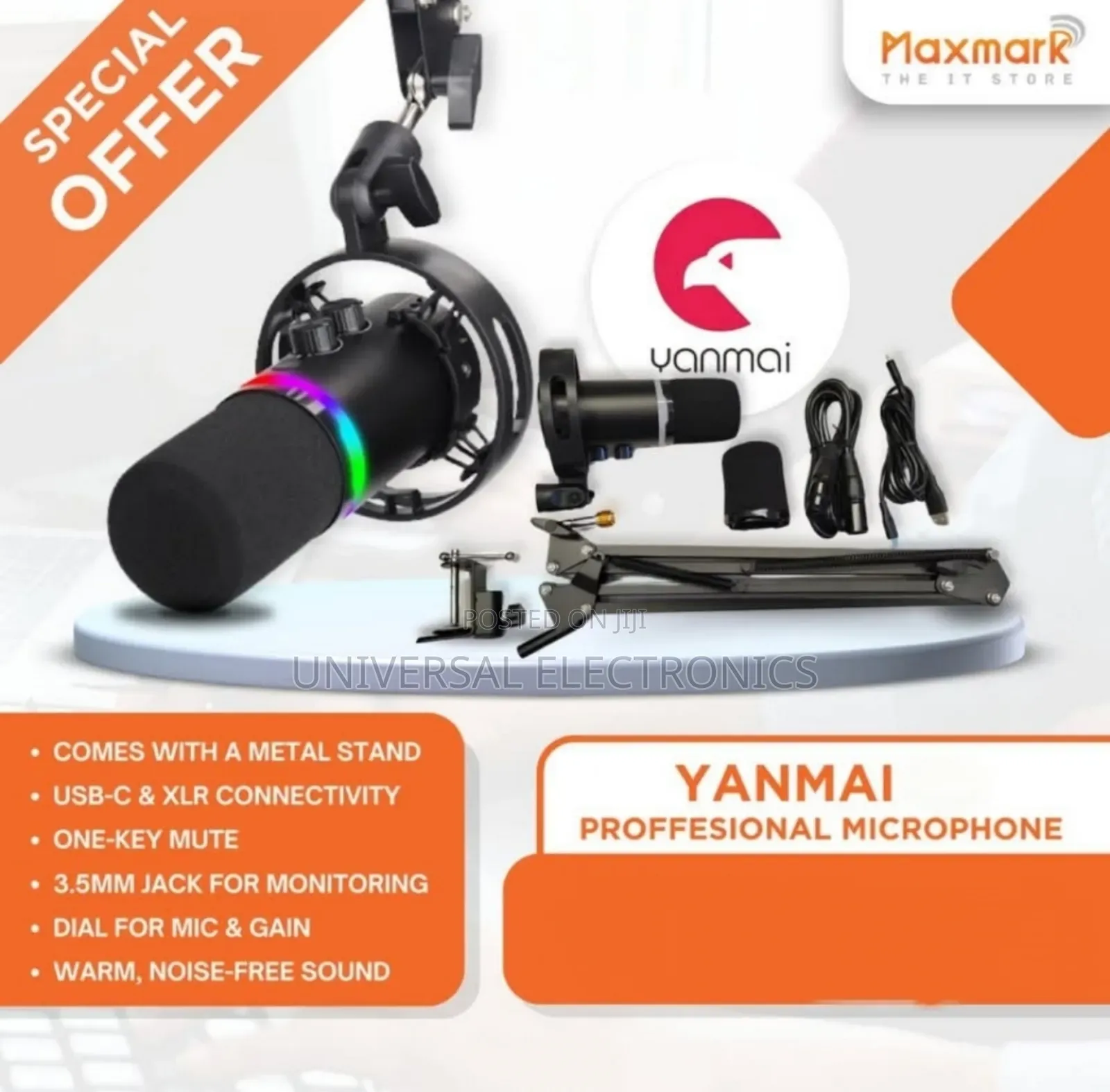 Crystal Clear Usb Mic by Yanmai – Easy Setup, Clean Audio