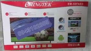 Emingtek 50 Inch Tv Smart Android Frameless Tv