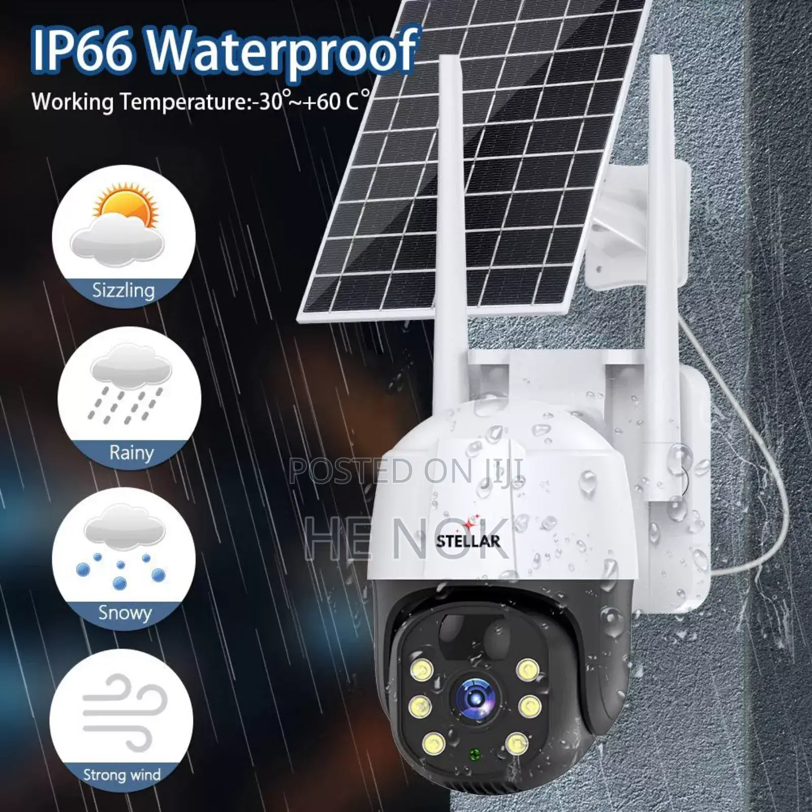 Stellar C501 Pro Security Camera በ Sim የሚሰራ በ Solar የሚሰራ