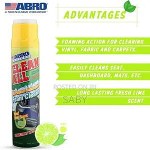 Abro Masters Clean All-Purpose Automotive Foam Cleaner