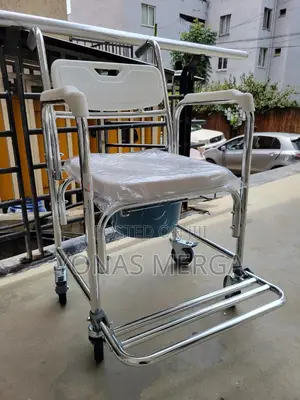 Toilet Chair墩昉bedside Toilet霑三padded Seat Wheel Lock Pu Seat
