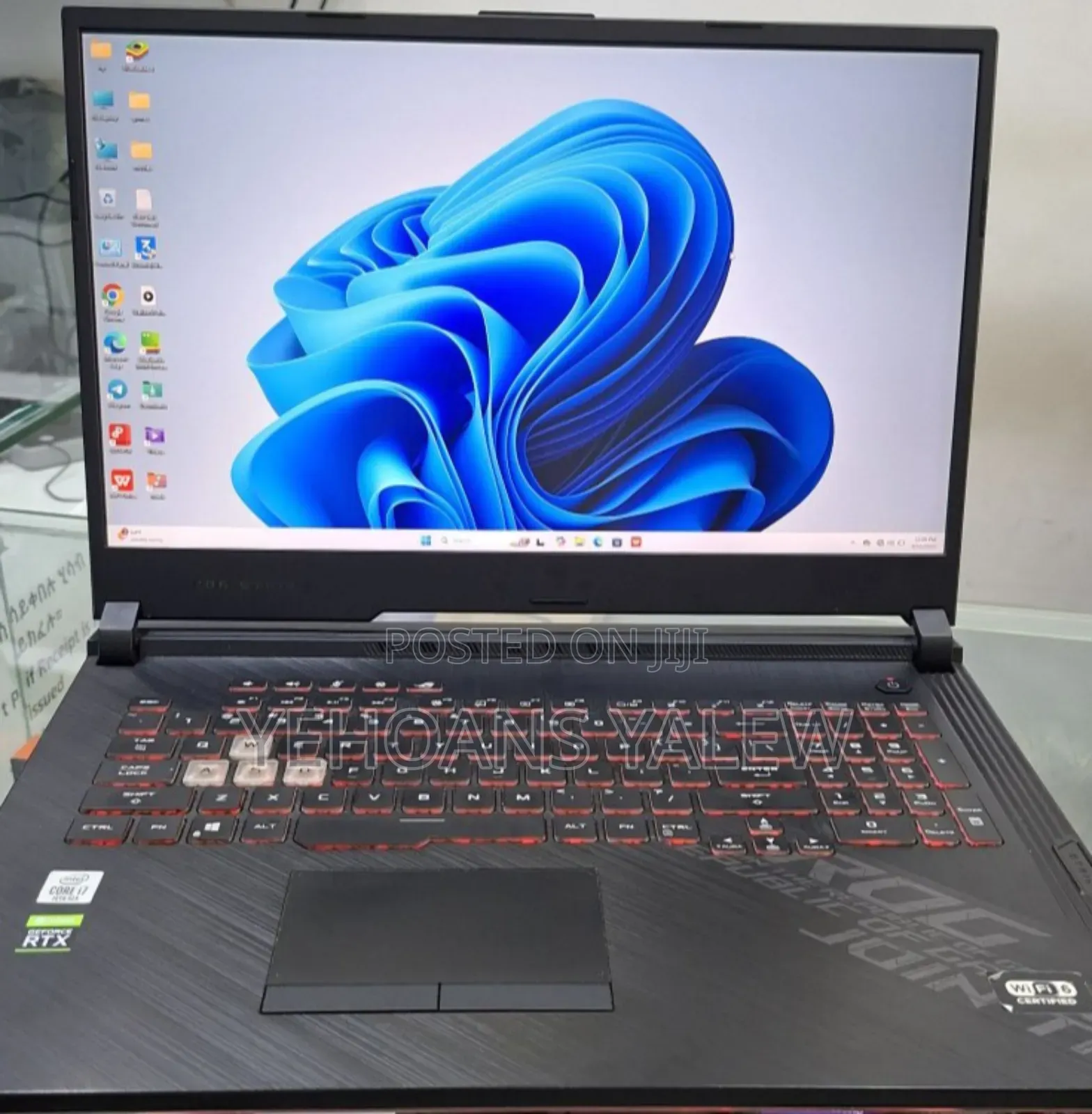 New Laptop Asus ROG Strix G17 16GB Intel Core I7 SSD 1T