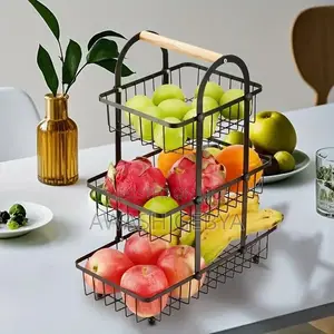 3 Layer Stainless Still Fruit Basket