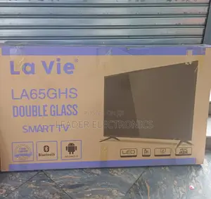 La Vie Tv 65" Smart Android Tv New 2025 Double Glass Tv