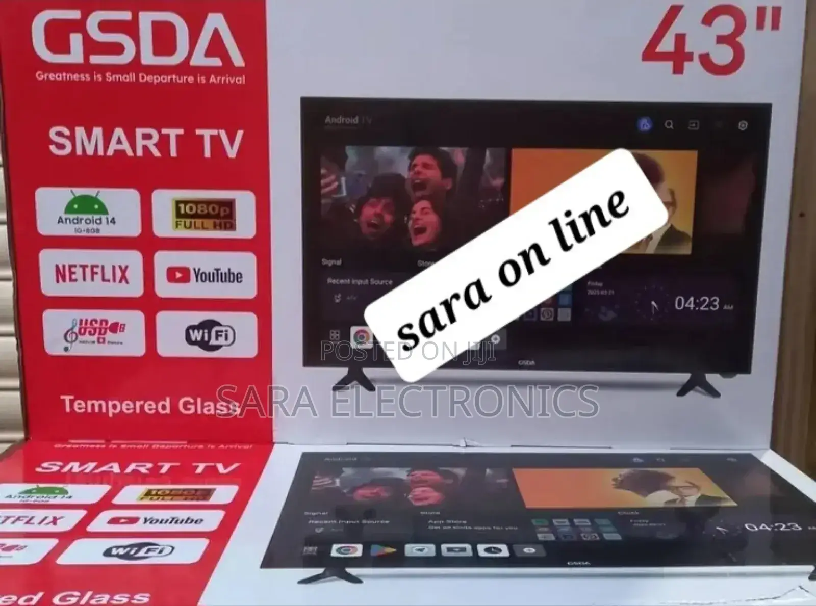 ■Gsda 43"■ New 2026 Smart Tv ◈ Free Delivery ◈ Price 45,000 ◈