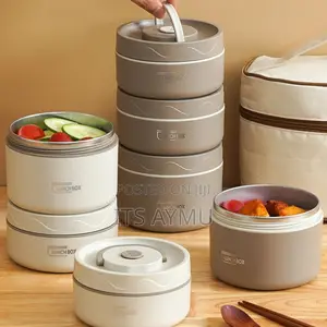 ባለ4 Isolated Lunch Box With Bag