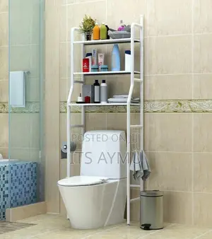 Over Toilet Wc Rack ትልቁ Size ሙሉ በሙሉ ብረት