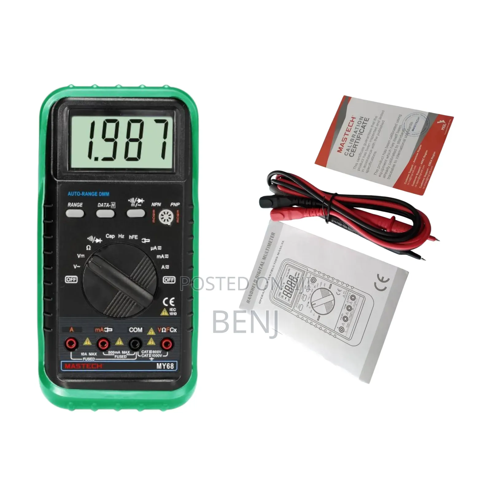 Mastech My68 Digital Multimeter | Advanced Auto-Ranging Multimeter