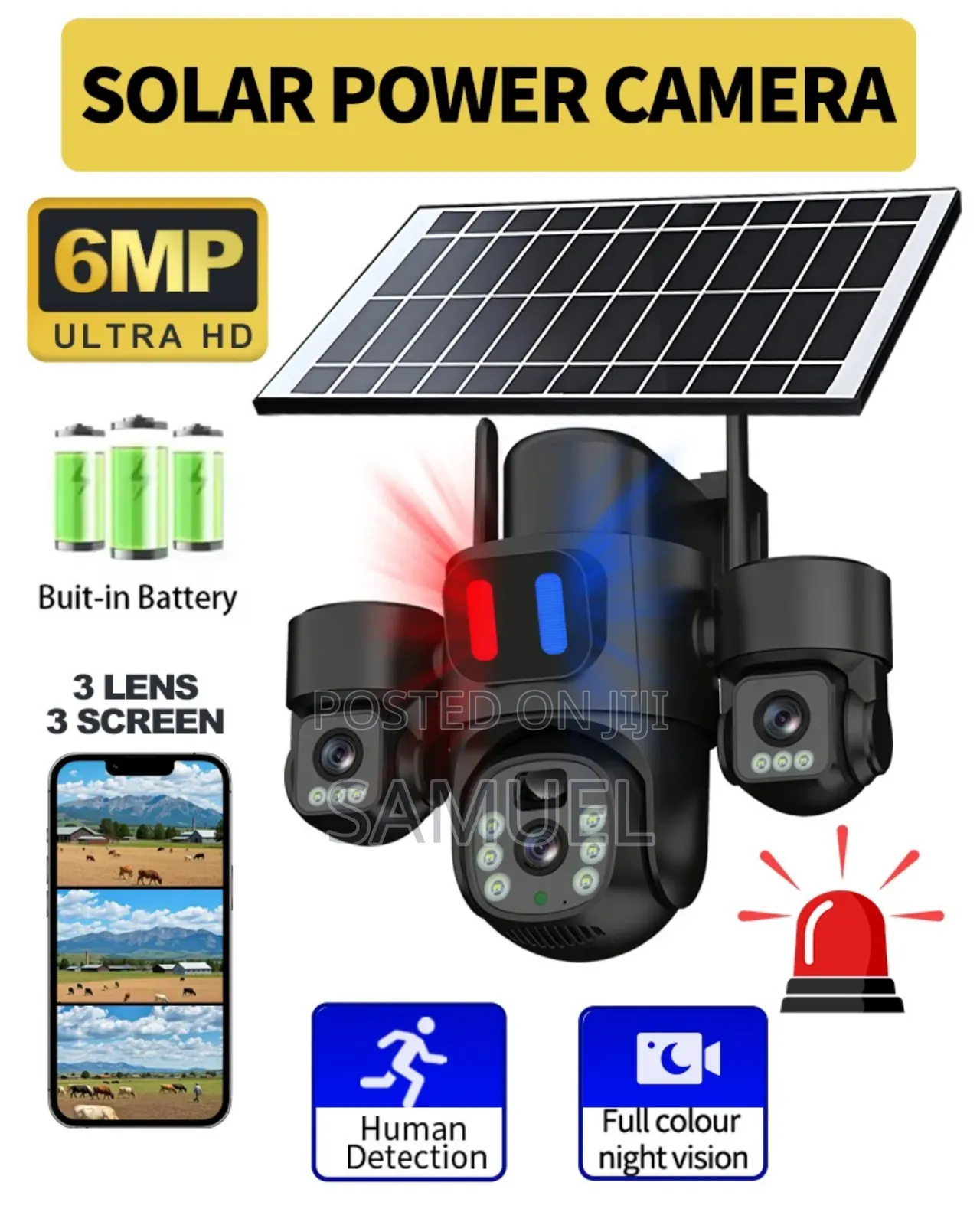 Solar Power and Electric Power Camera