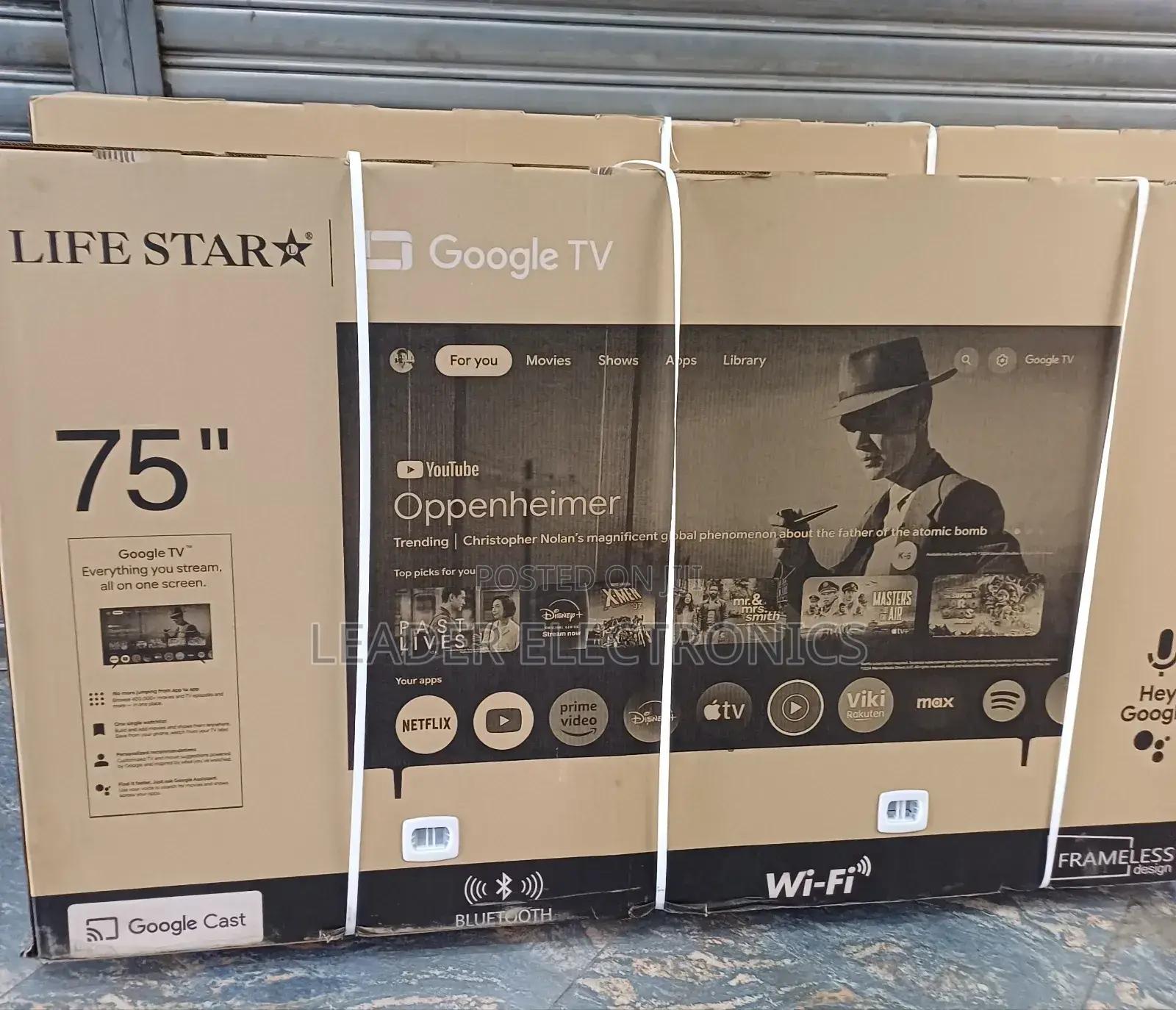 Lifestar Tv 75" Smart Android Tv Frameless Design 2025