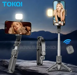 Mini ተጣጣፊ Selfi Stick Tripod የራሱ Fill Light ያለው 
(ለመያዝ በጣም አመቺ የሆነ )