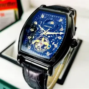 Aokulasic Men Wristwatch Hollow Automatic Mechanical Watch