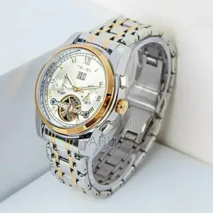 Men's Mechanical Watch With Automatic Movement, Calender Month Display