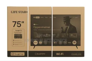Lifestar 75" Frameless Google Tv Qled– The King of Big Screens!