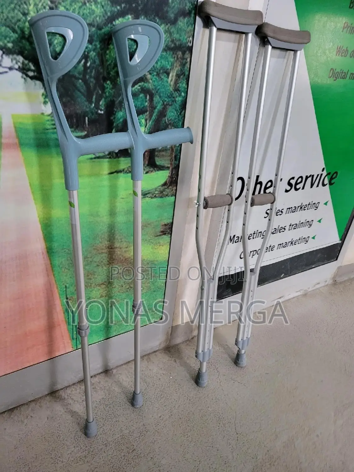 Elbow Axillary Crutches=Adjustable Elbow Standard Crutches | 25" - 36"