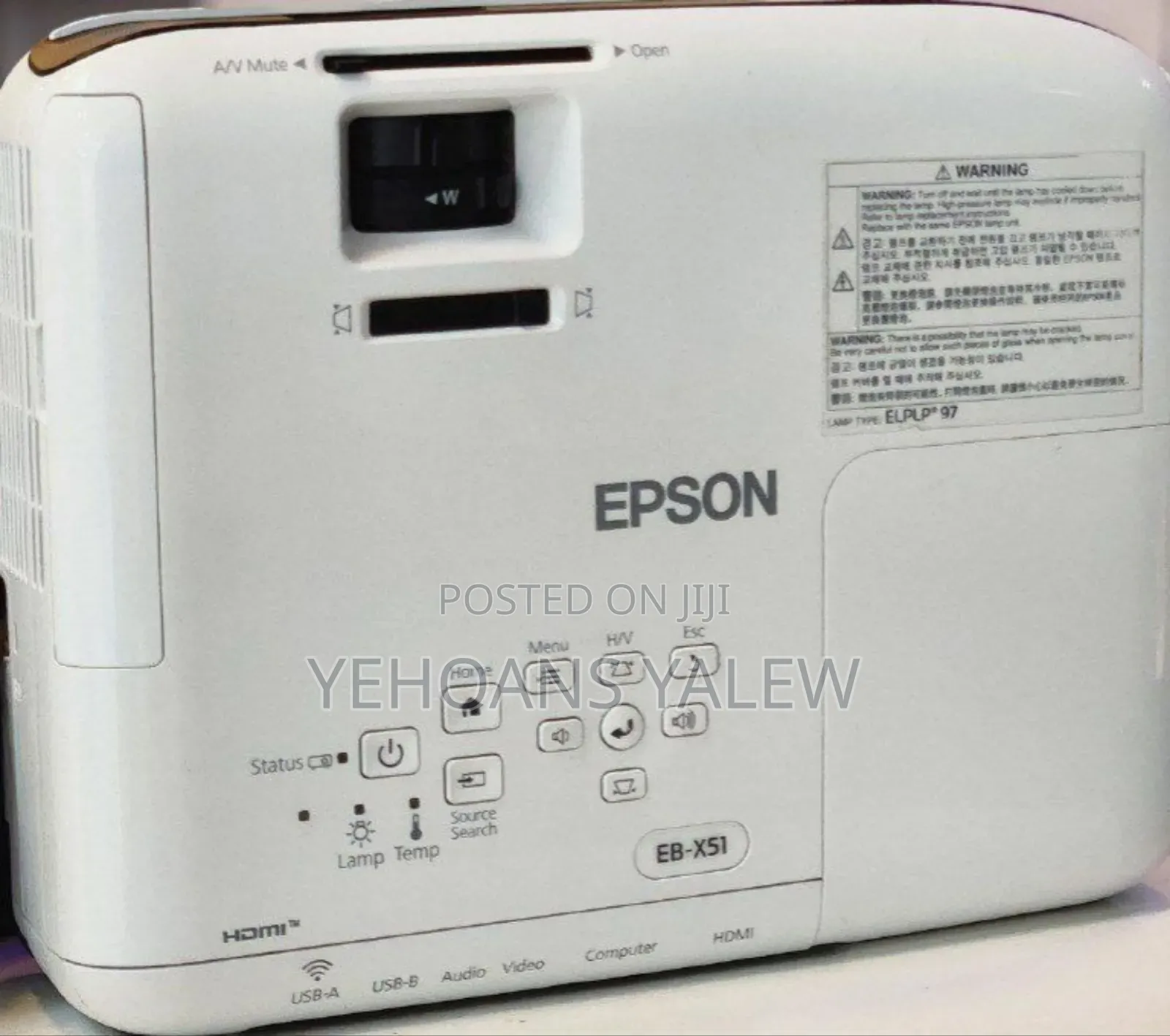 Epson Projector Model: Eb-X51 Has: Bag Remote Model Name: Eb-X51