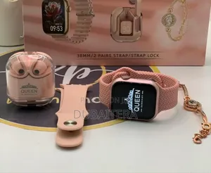 Germany Smart Watch + Airpods + Braclet + Extra Straps + Rose Flower