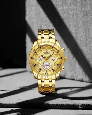 Naviforce Big Dial Quartz Elitex Watch Formen Chronograph Luxury Watch