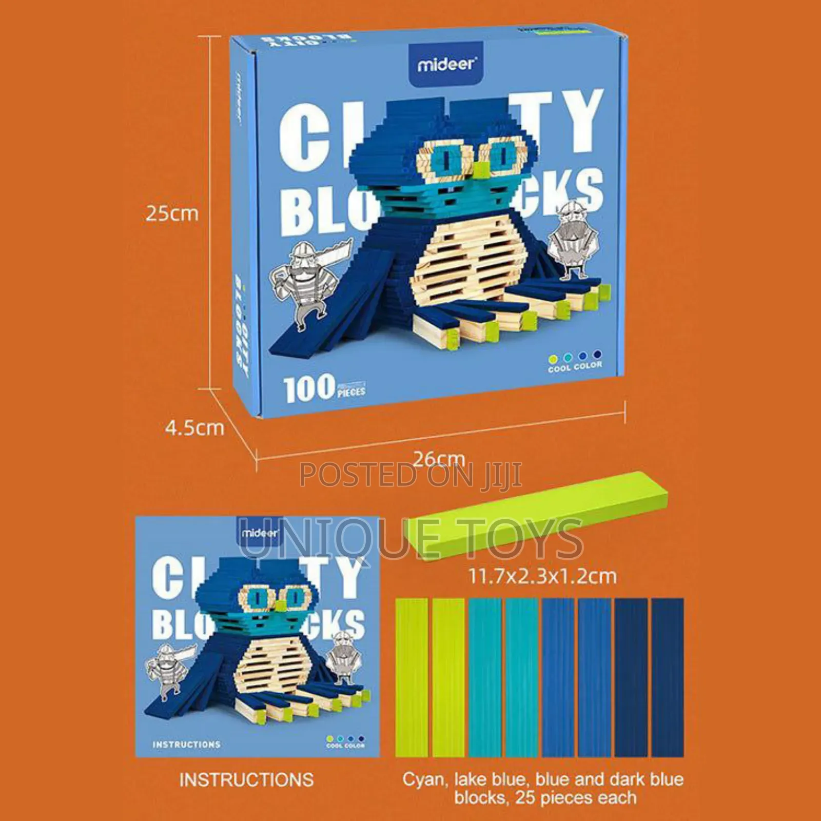 Wooden City Blocks – 100 PCS No Glue No Buckles
