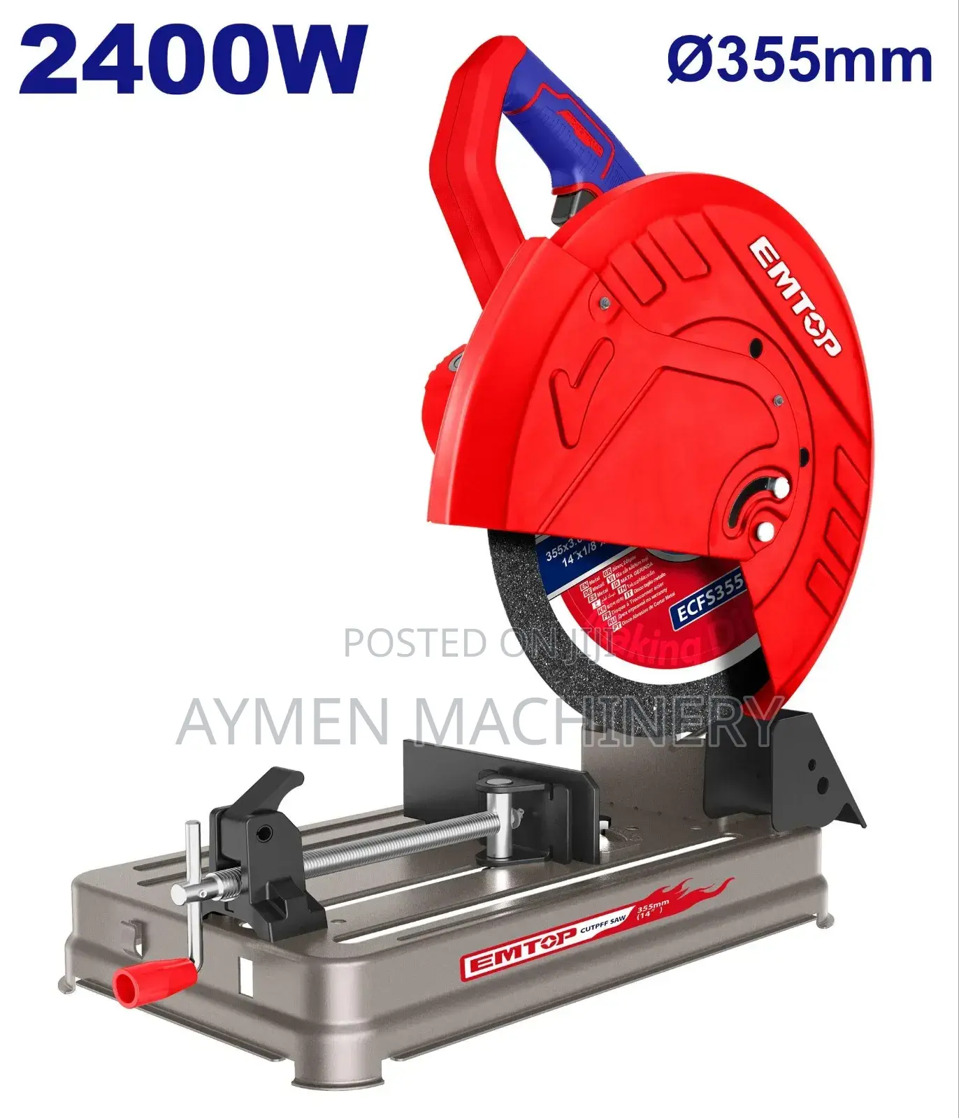 Emtop Cutoff 2400w የብረት መቁረጫ ማሽን