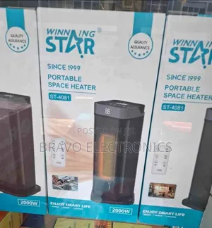 Winning Star 2000w Fan Heater – Stay Warm Anytime, Anywhere!