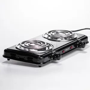 Multifunctional Dual-Burner Hotplate for Home Cooking.