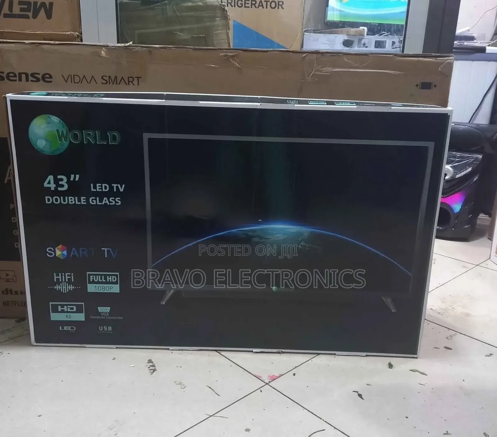 World 43”Inches Smart Tv – Big Screen, Smart Entertainment!
