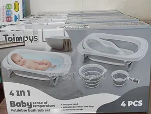 4 Pc Foldable Bath Set
