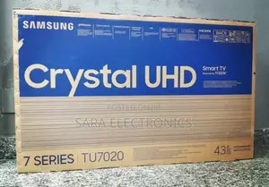 ✅Samsung 43" Crystal Uhd 7 Series Smart Tv ከ ነፃ ትራንስፖርት ጋር ✅