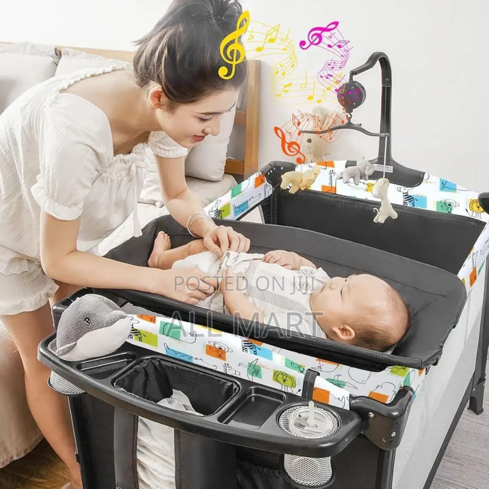 High Quality Foldable Multifunctional Baby Bed
