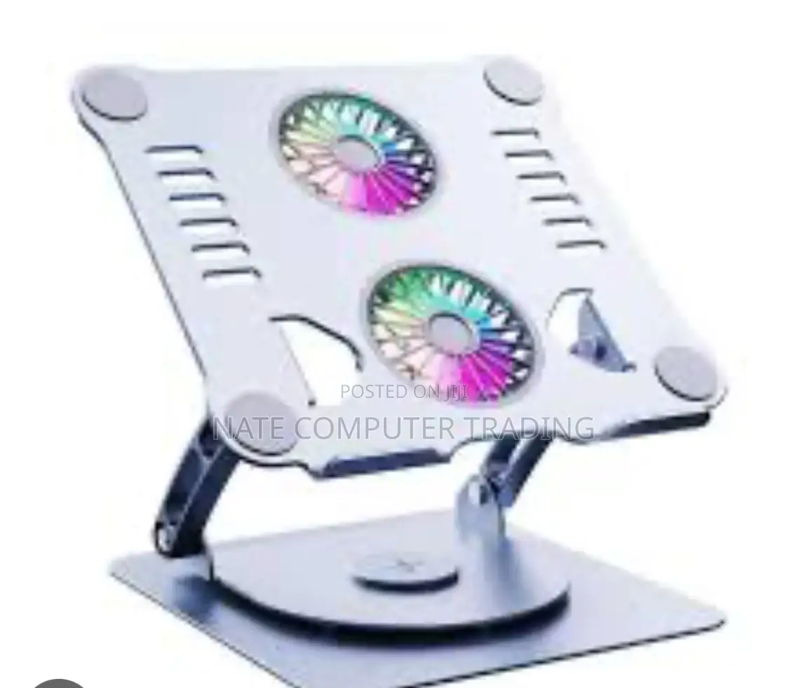 Laptop Stand With Cooling Fan, 360degree Rotatable