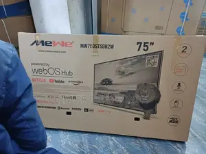Mewe Tv 75" Smart Android Tv Webos Hub New Arrival