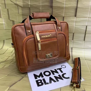 Mont Blanc Laptop Bag With Long Adjustable Belt
