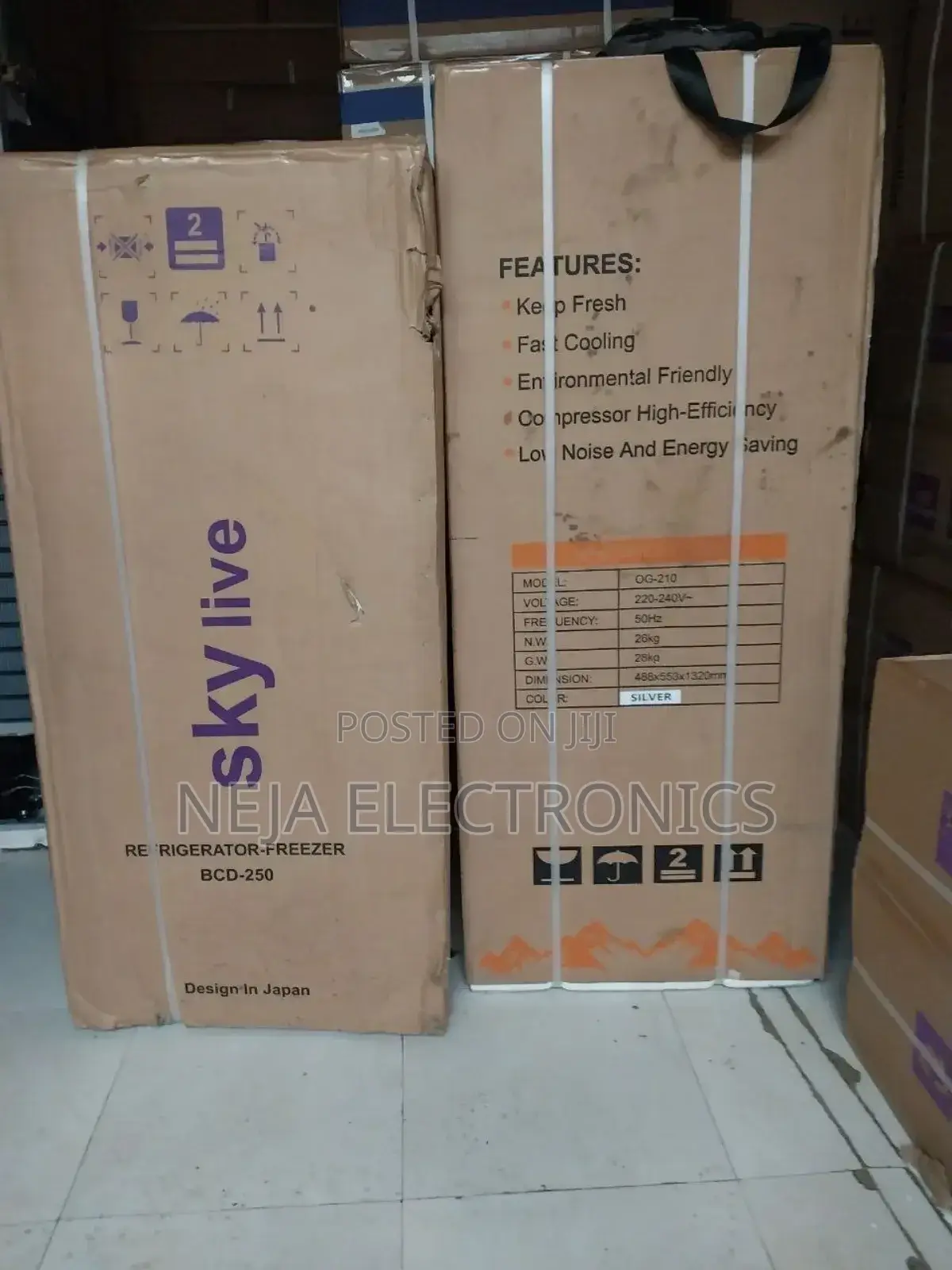 Skylive Refrigerator 250size 2-Doors Deliver