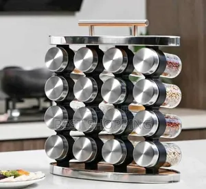 16 Jar Handle Spice Rack Set የቅመማ ቅመም ማስቀመጫ