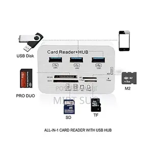 7 in 1 Usb Hub and Card Reader