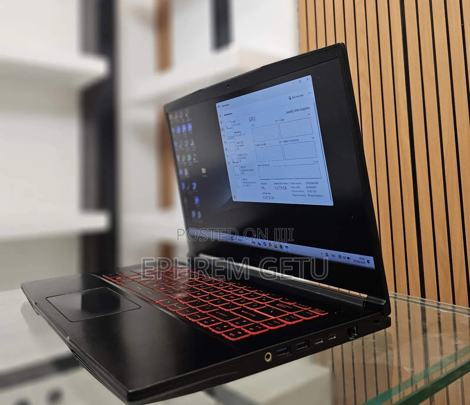 New Laptop MSI GF63 16GB Intel Core I7 SSD 1T