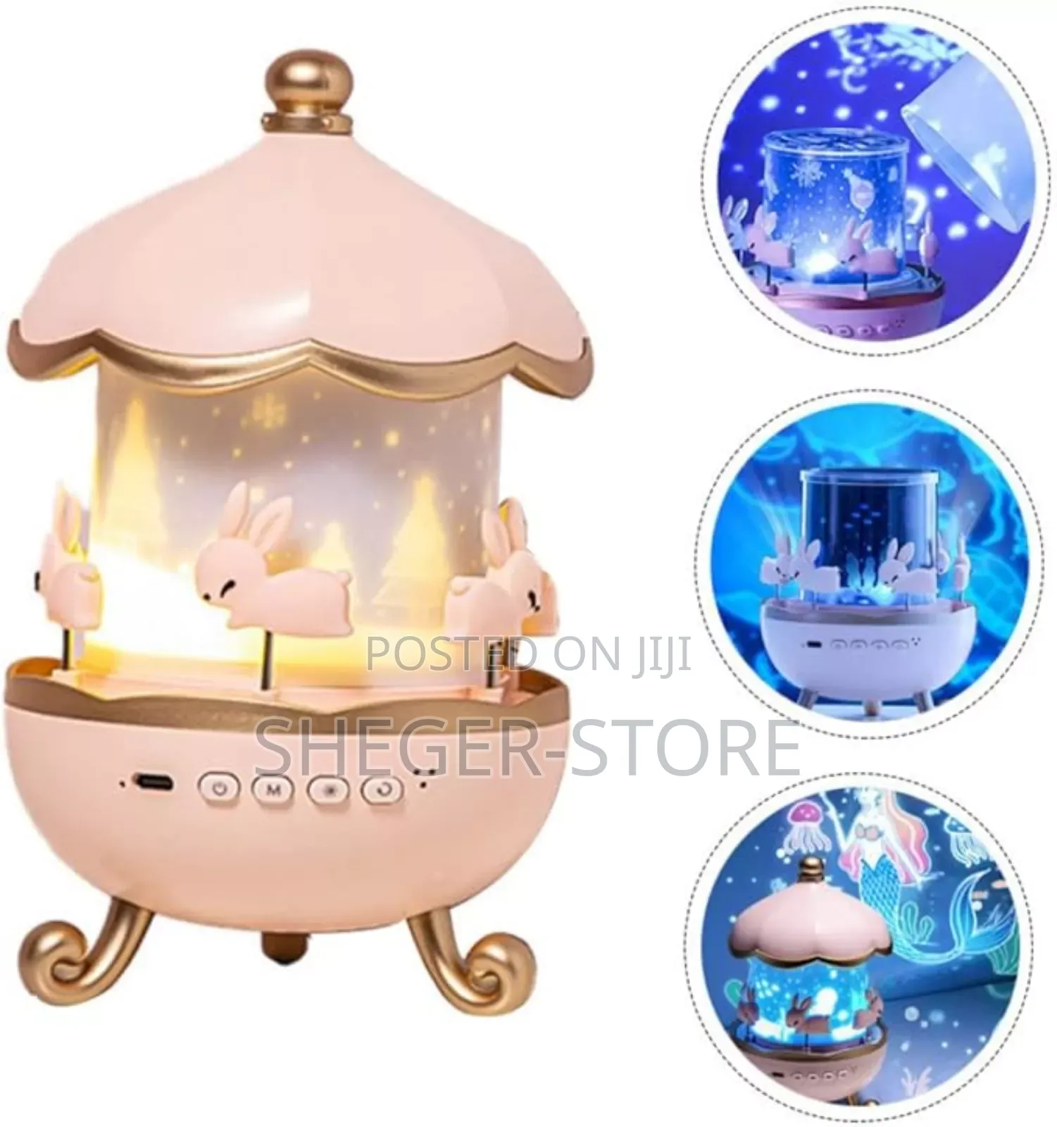 Orginal Rechargeable Rotating Projector Lamp (Delivery Free)