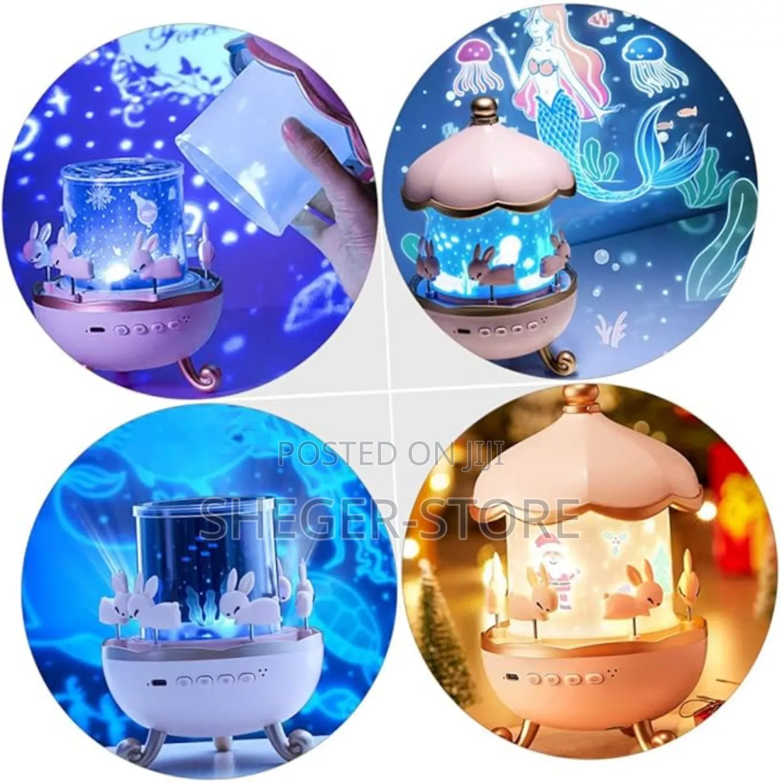 Orginal Rechargeable Rotating Projector Lamp (Delivery Free)