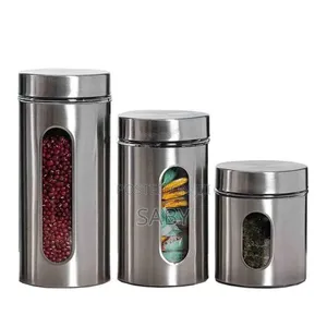 Stainless Steel 3 Pc Spice Rack