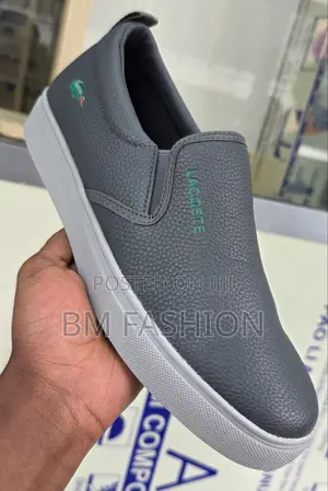 Lacoste Mens Powercourt Leather Flats
