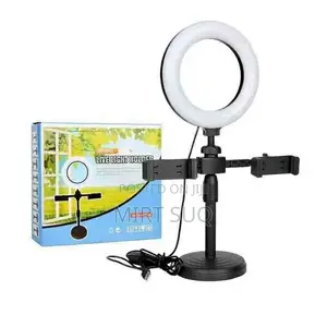 Mini Ring Light With 2 Phone Holder (Live Light Holder)
