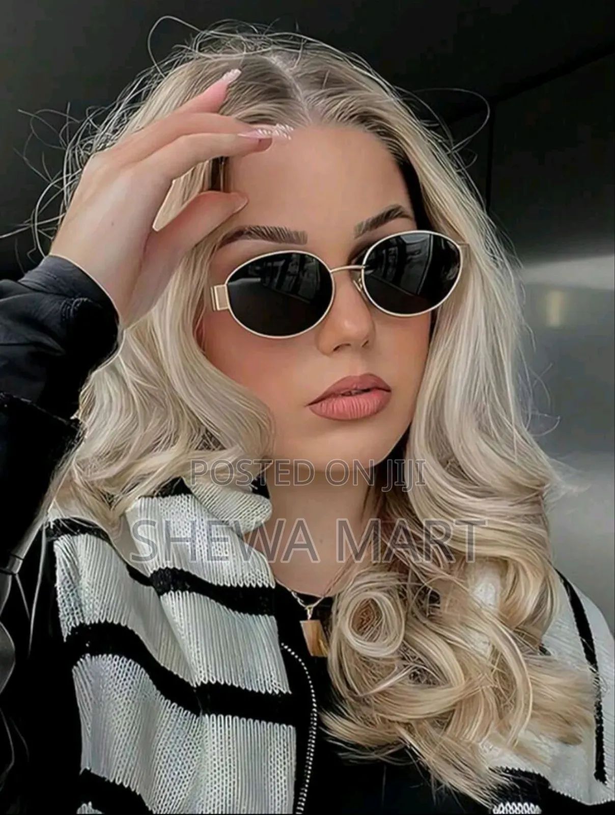 Punk Round Frame Fashion Women's Sunglasses Driving Sunglasses Boom