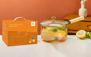 Single Handled Soup Pot የመስታዎት ምግብ መስሪያ፣ማሞቂያ፣ማቅረቢያ
