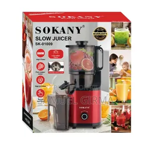 Sokany Juicer
 Easier to Cut Ingredients
