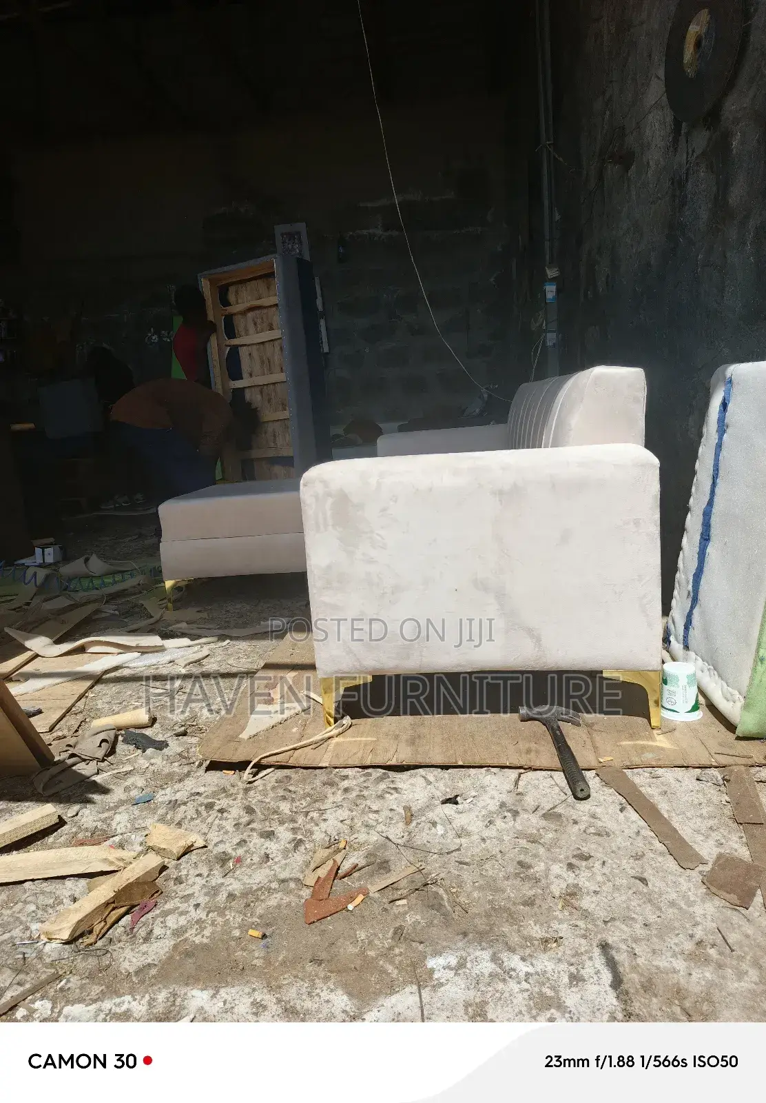 Cream 4set Sofa